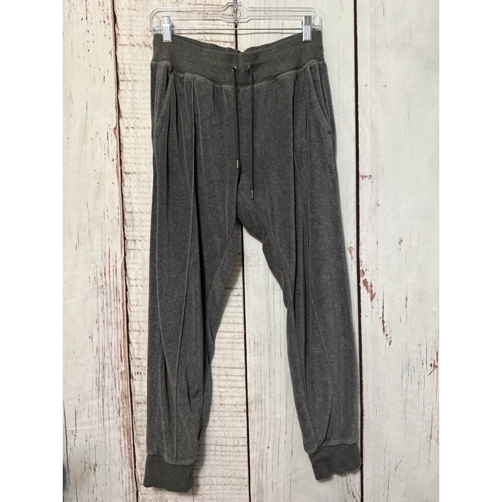 Polo Ralph Lauren Men’s Velour Tracksuit Joggers Pants Charcoal Size Small